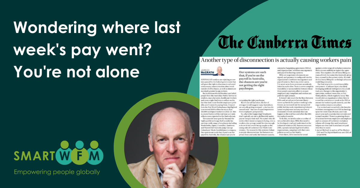 The Canberra Times: Wondering where last week's pay went? You're not alone, Jarrod McGrath